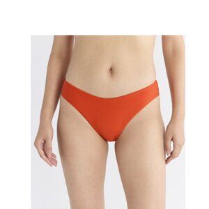 Free Assembly Women's Hi Cut Leg Bikini Swim Bottoms, Size LARGE BRIGHT RED